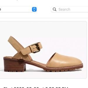 Madewell Claudie Lugsole Mary Jane Size 8 - Earthen Sand